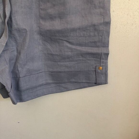 ELLEN TRACY Adjustable Drawstring Linen Shorts - Picture 5 of 8